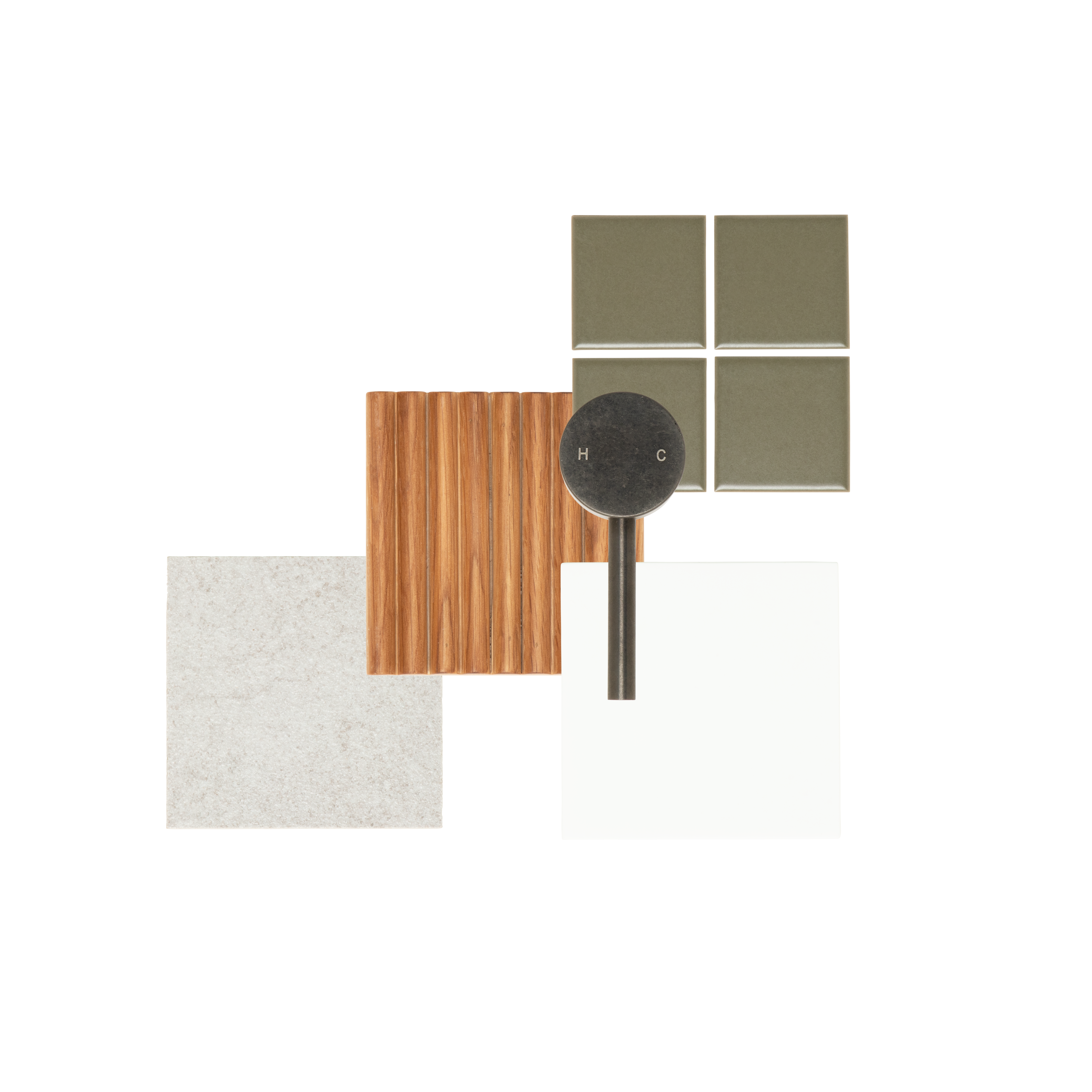 Mid-Century Modern Style Sample Pack Flatlay