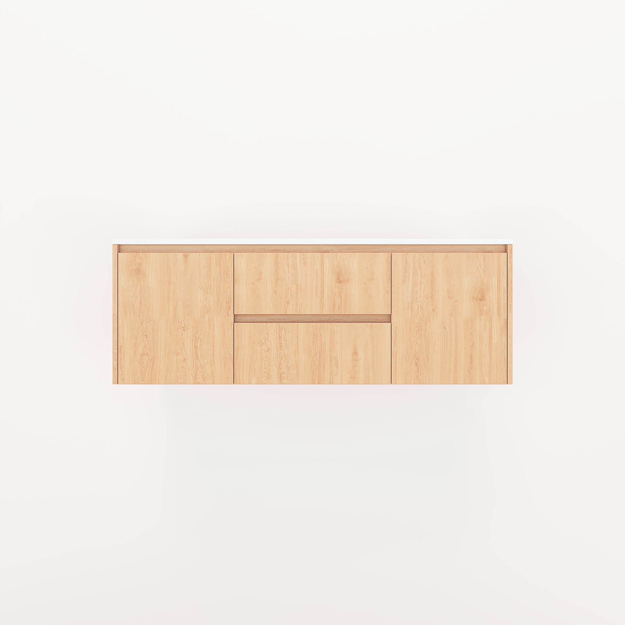 Archer 2-Door with Centre Drawers 1428mm - Pure Oak - 1 Cut-Out