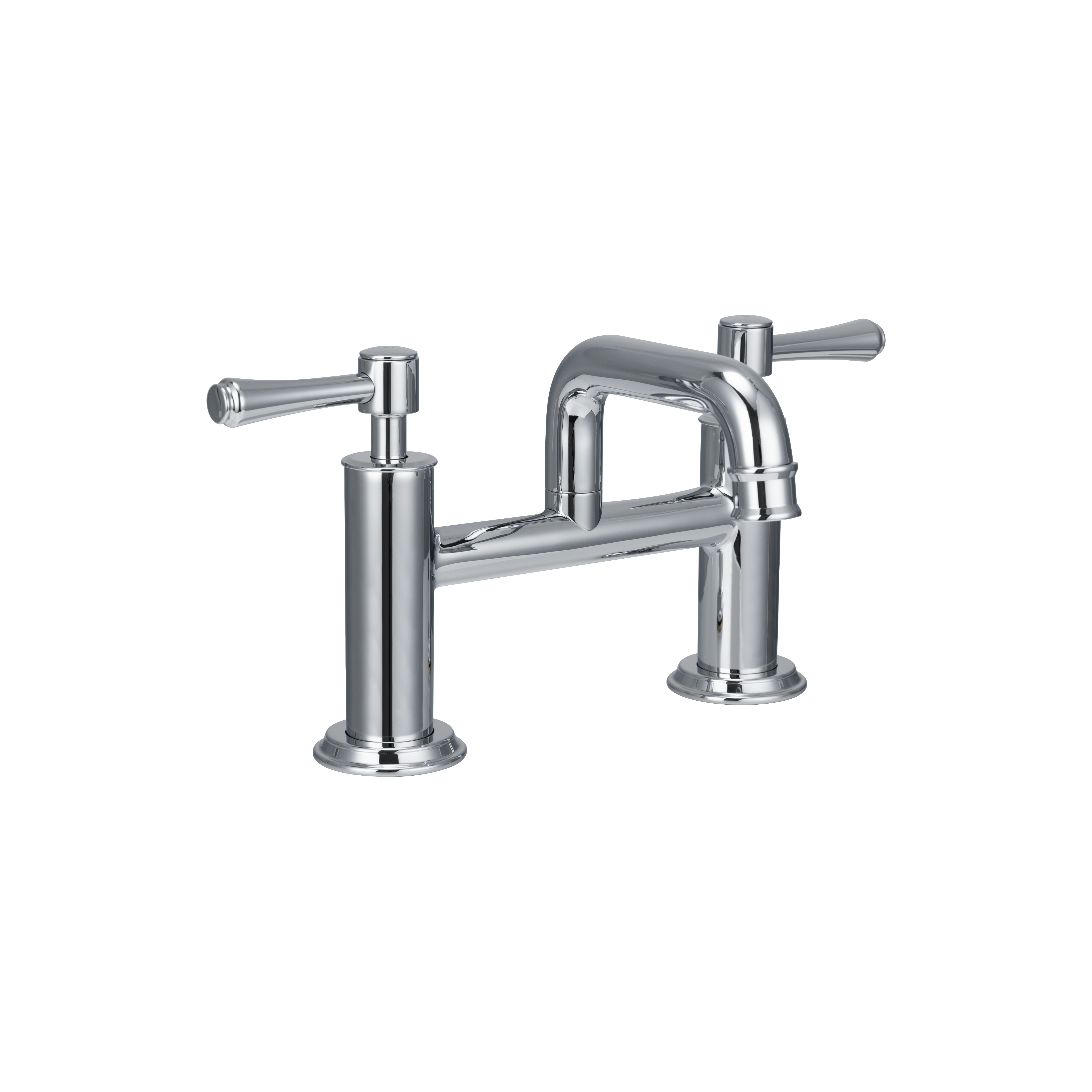 18264---Kingsley-Bench-Mounted-Bath-Basin-Mixer-Tap Side Chrome