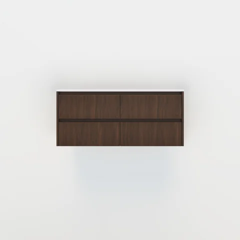 Addison - Double Vanity 1164mm - Walnut