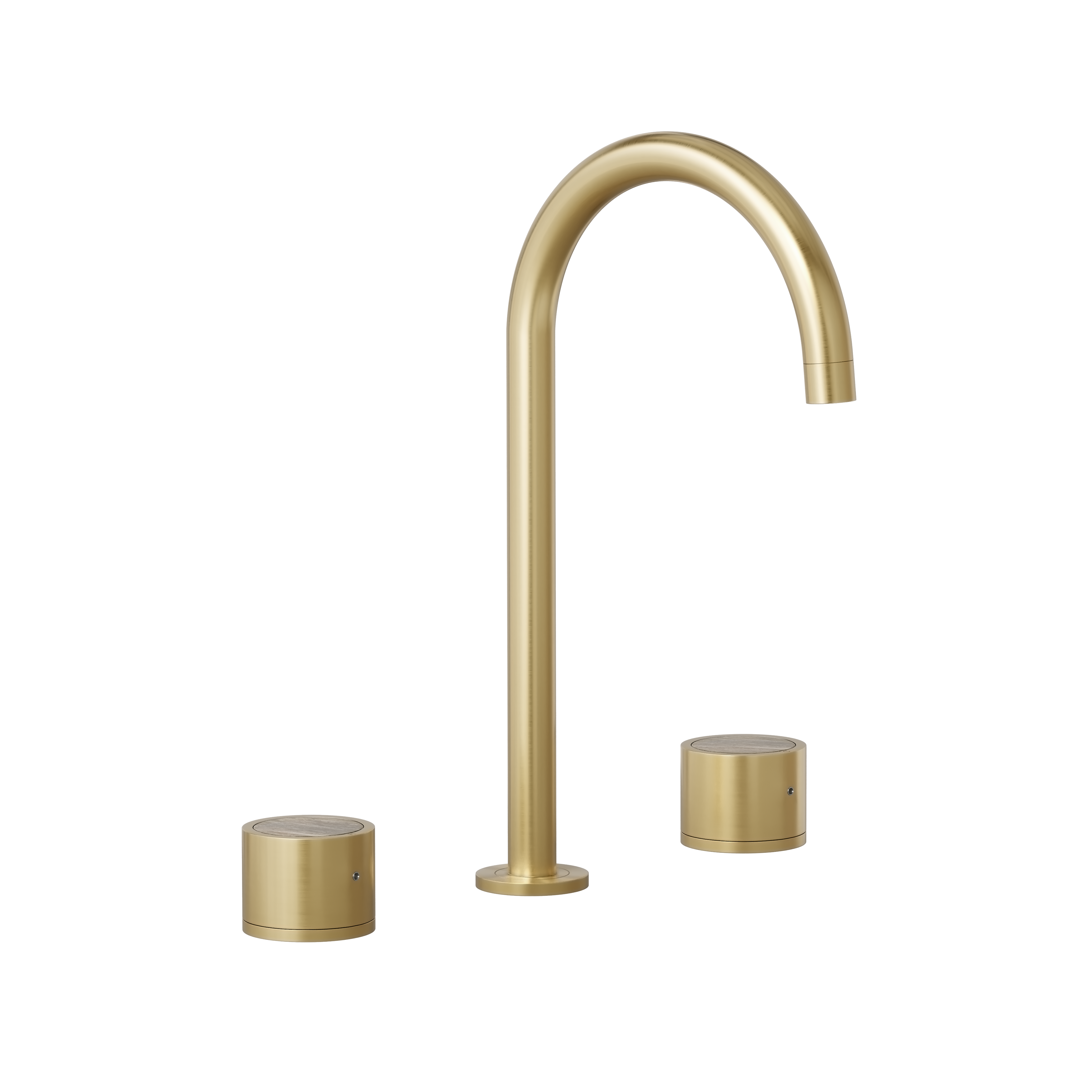 Pixi Tile Insert Assembly Bench Mounted Set - Brushed Brass