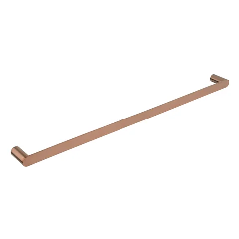 Milani Single Towel Rail 800mm - Brushed Copper