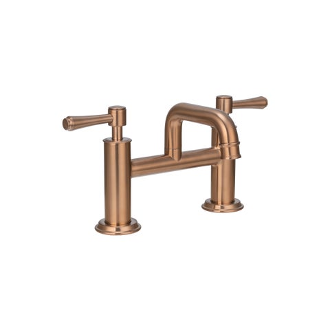 Kingsley Basin Bridge Mixer Tap - Brushed Copper