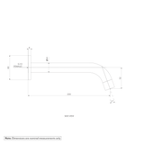 SOLA Wall Mounted Spout SPEC