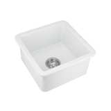 18335-Hendricks-Single-Fireclay-Sink-457mm Side-1-2 Waste