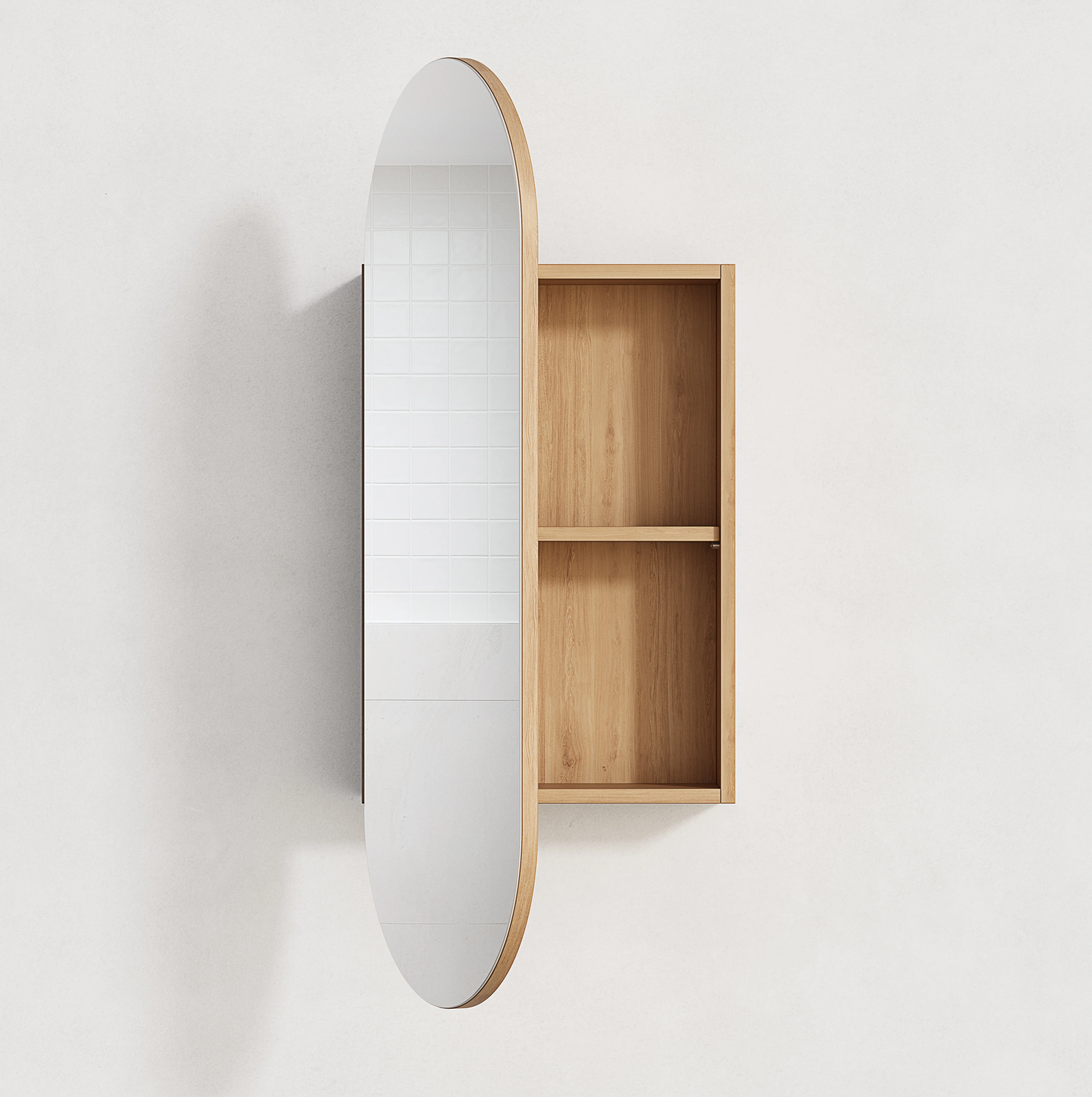 Mona Pill Mirror Cabinet 450x1100 V2