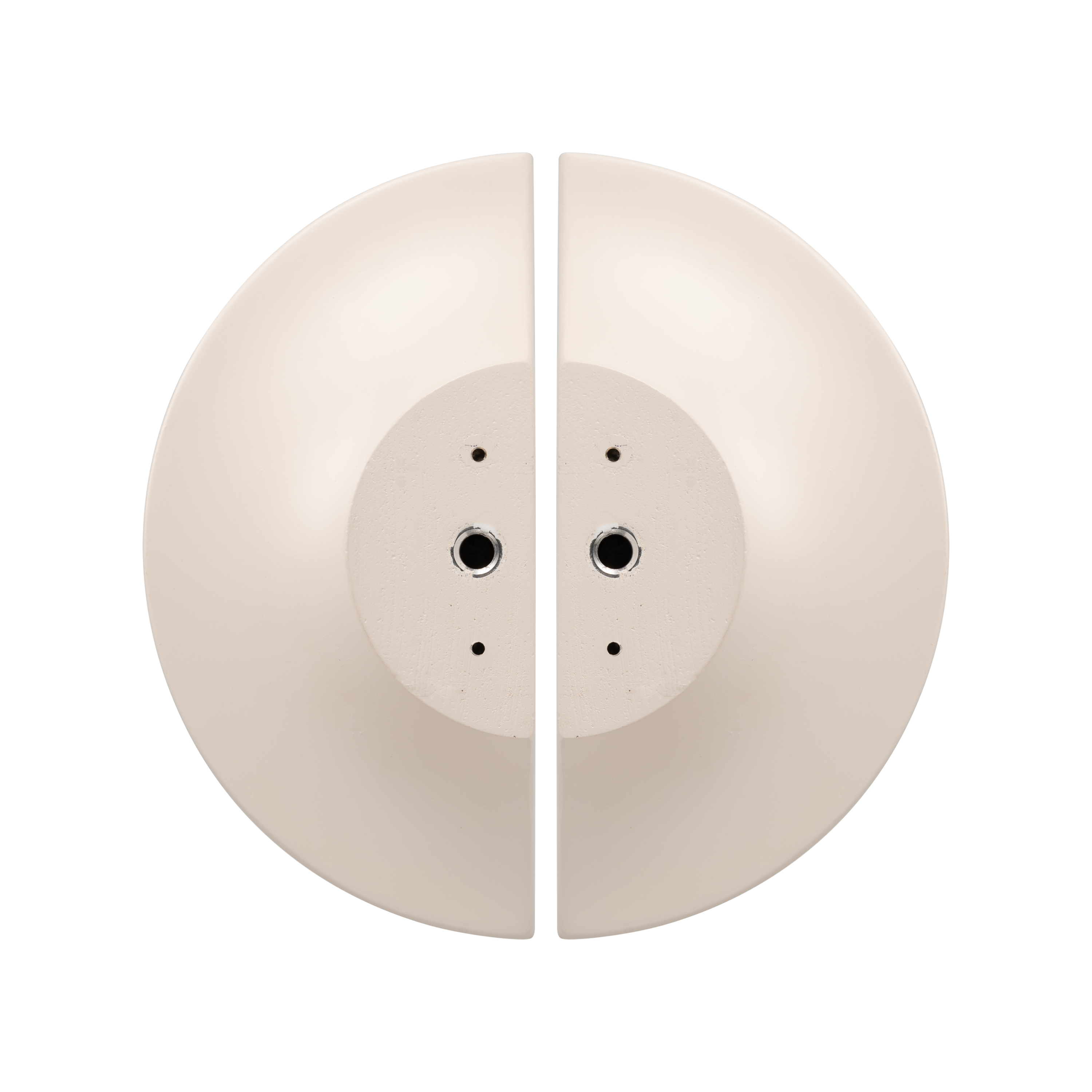 Concrete%20Half%20Moon%20Entry%20Door%20Pull%20(Single) Front Almond Pair