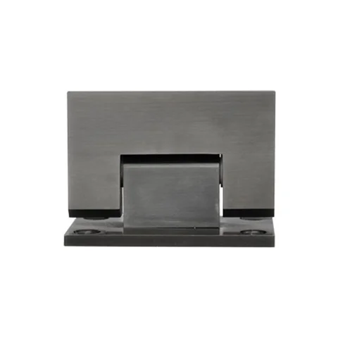 Kenzie Glass-to-Wall Shower Hinge - Brushed Gunmetal