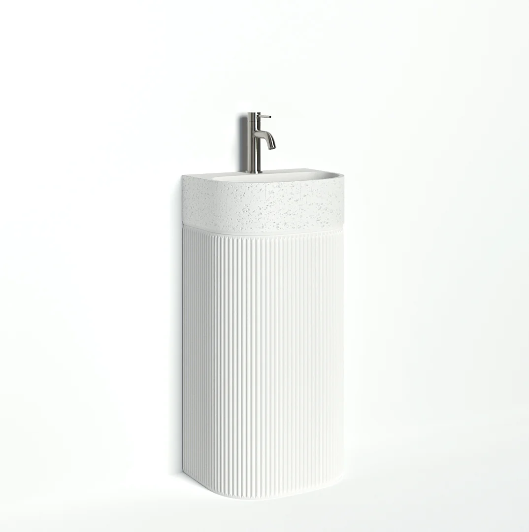 Nelios ColourCombo WhitePedestal WhiteBasin