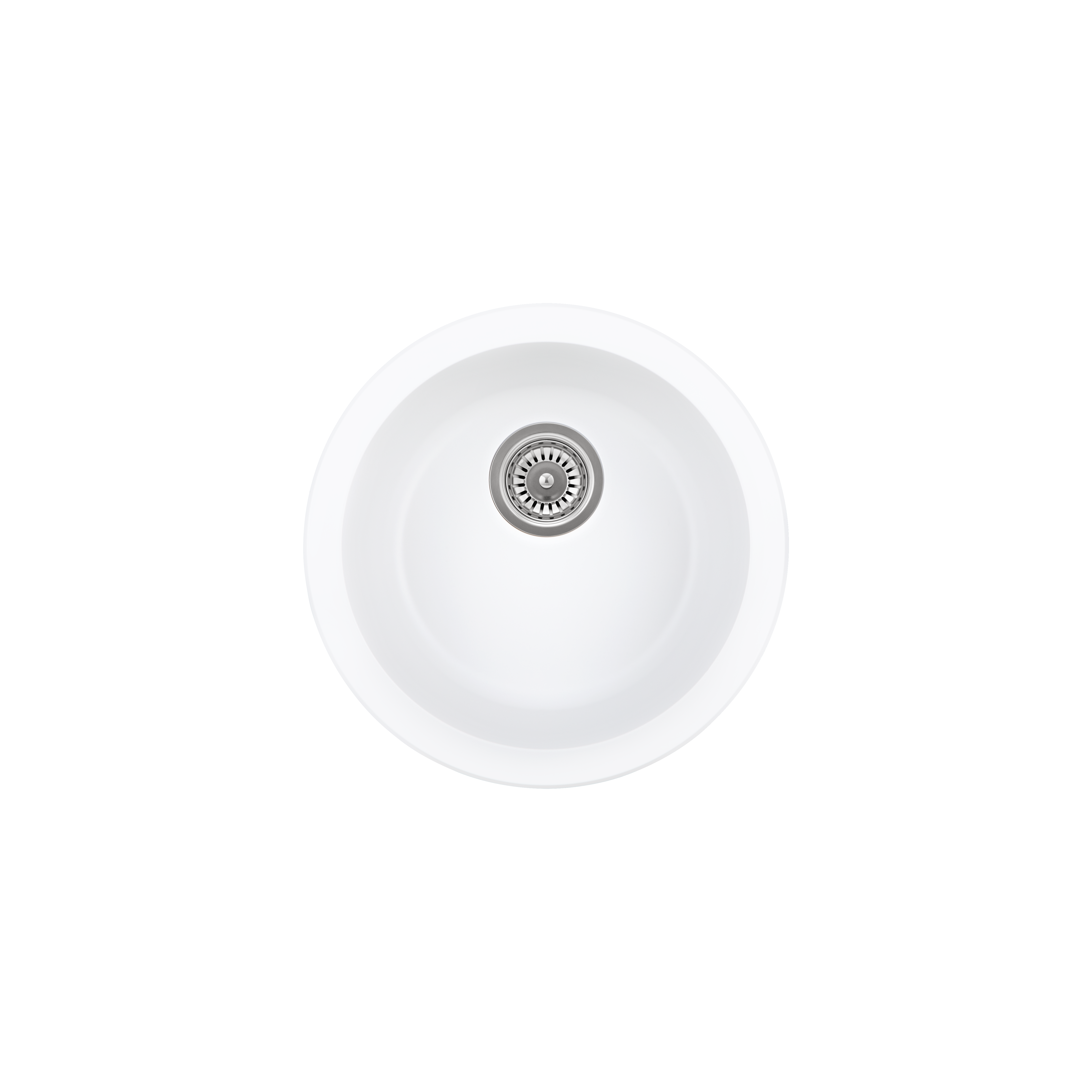 Vienna Round Sink 450mm - White Granite