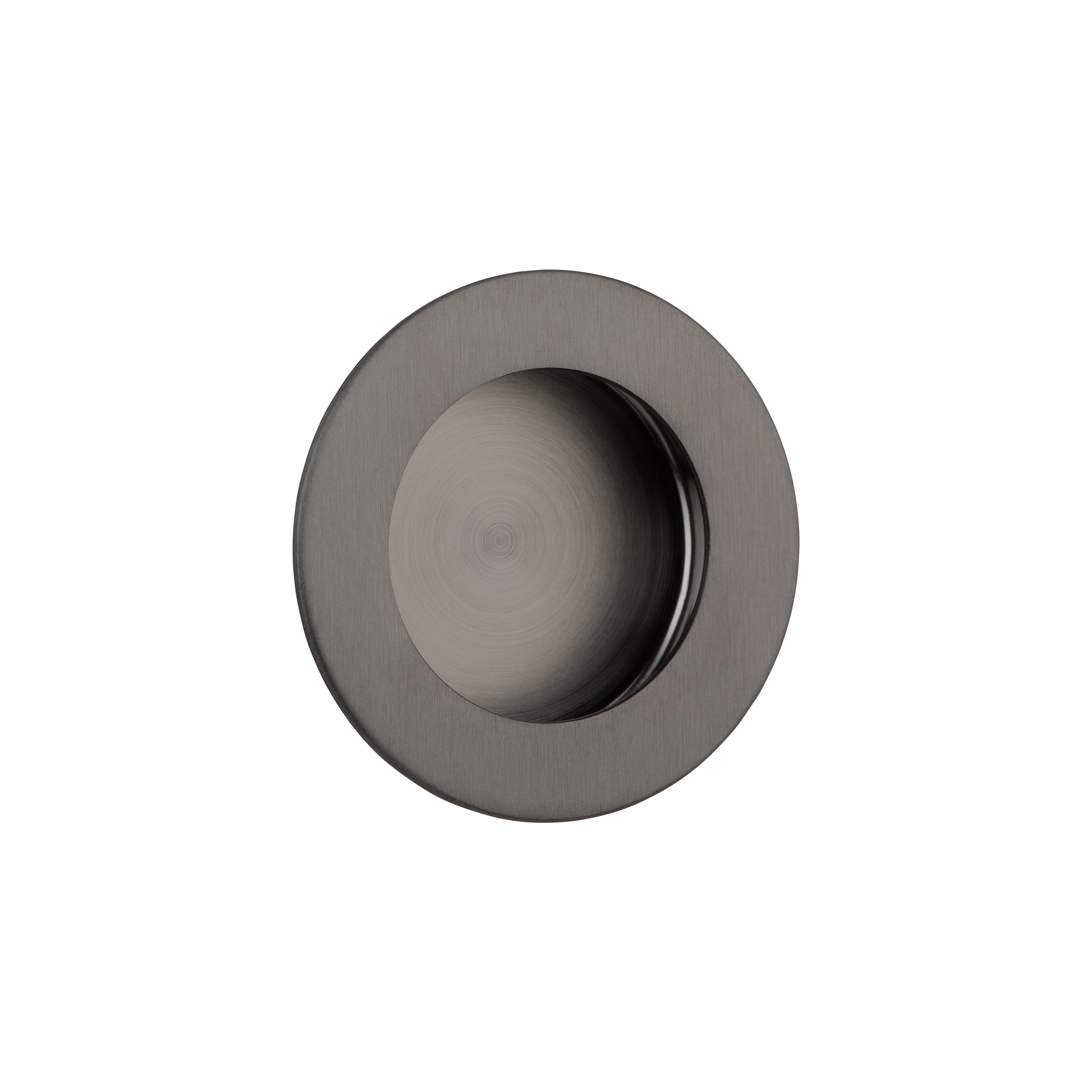 Atley Flush Pull Round - Brushed Gunmetal