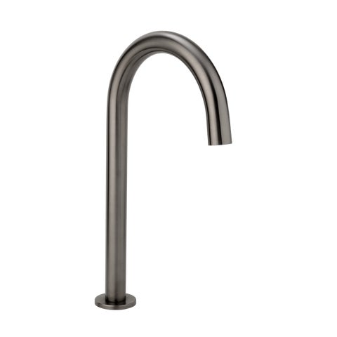 Sensor Gooseneck Bench Mounted Spout - Brushed Gunmetal