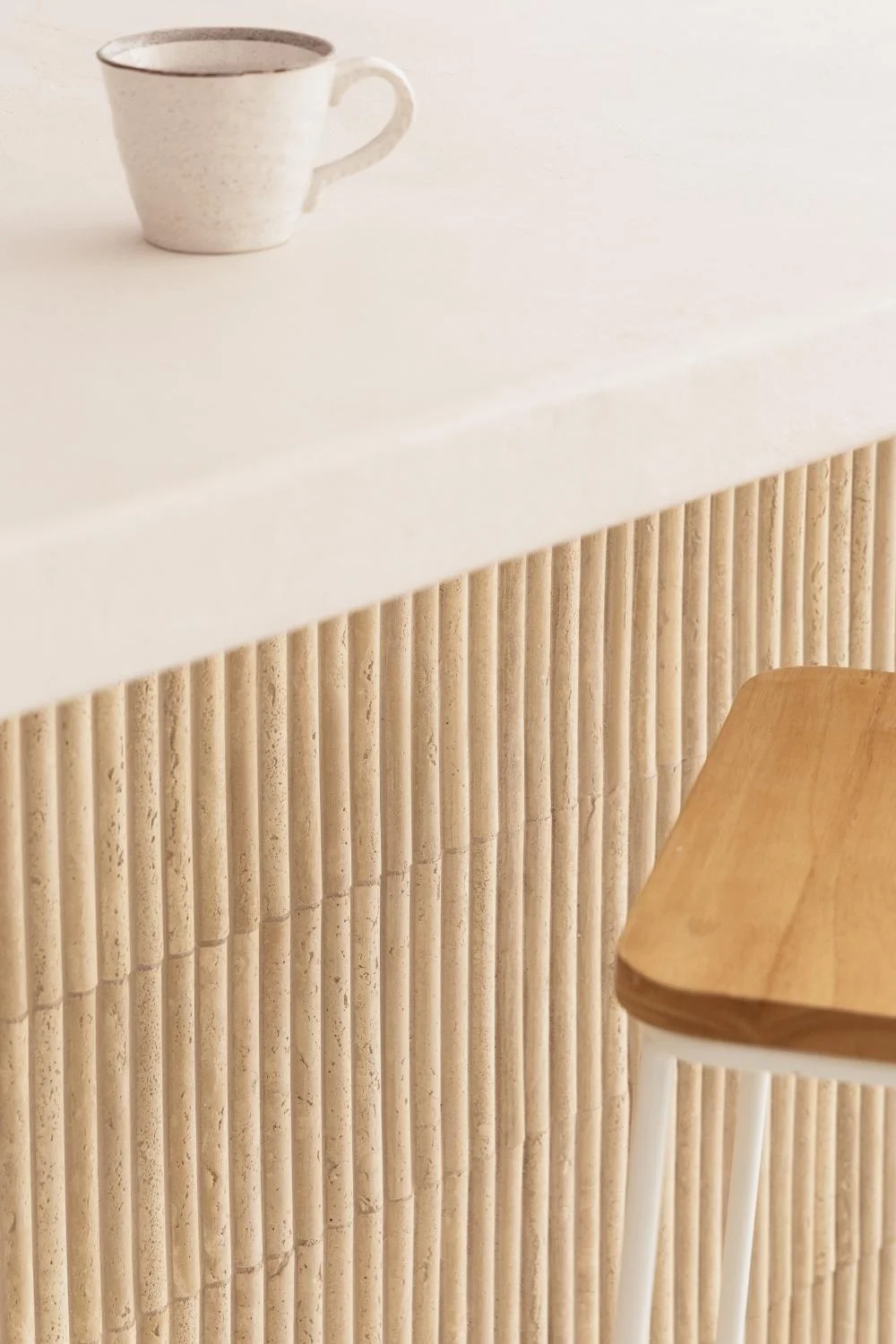 Natural Stone Interior Design Fluted Travertine