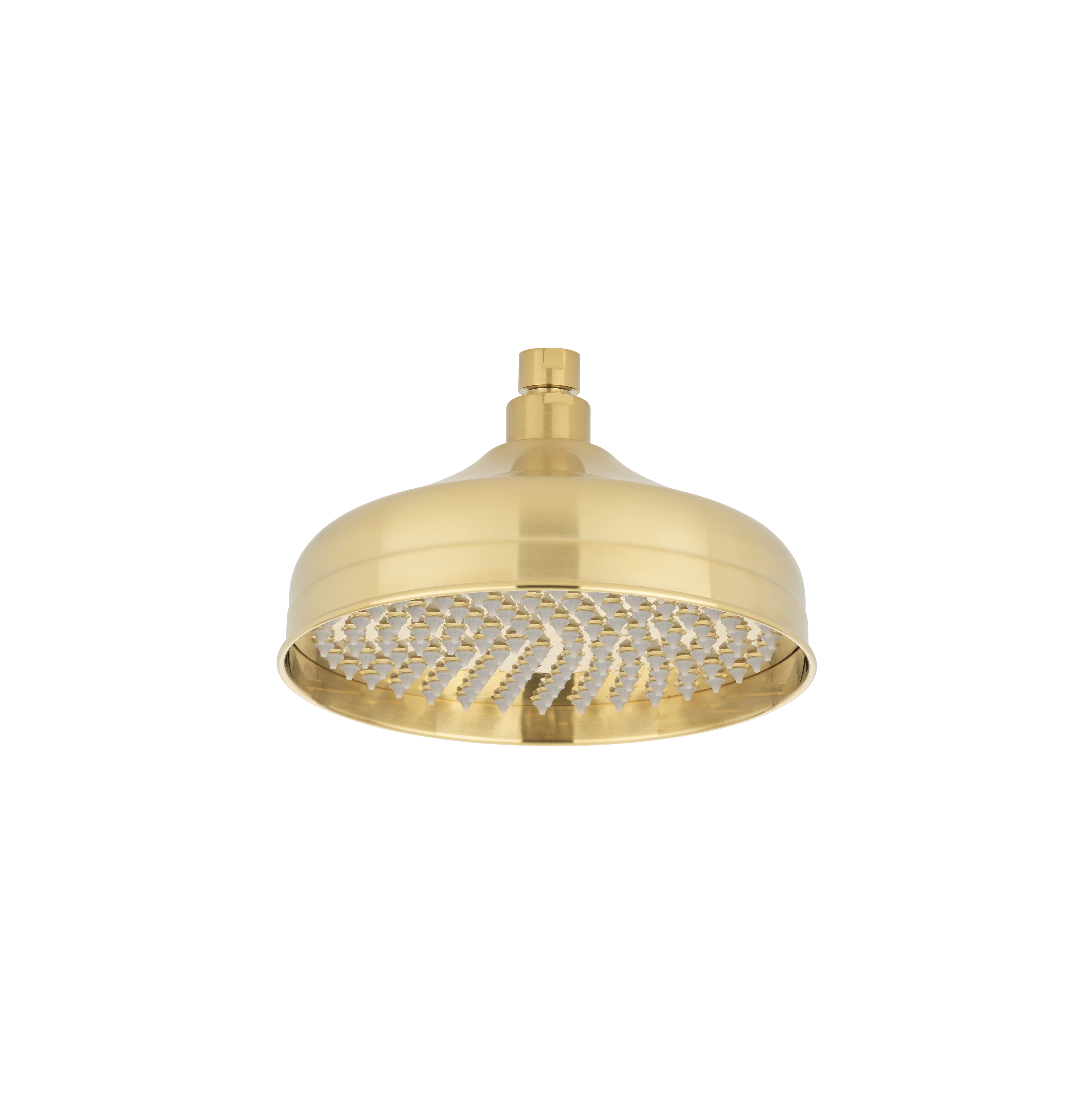 kingsley showerhead round front BrushedBrass
