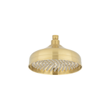 kingsley showerhead round front BrushedBrass