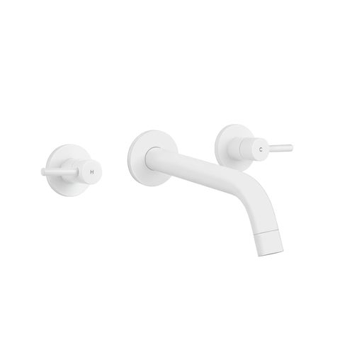Elysian Assembly Taps & Spout Set - White