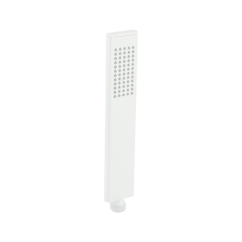 Rounded Rectangle Hand Shower - White - Feature