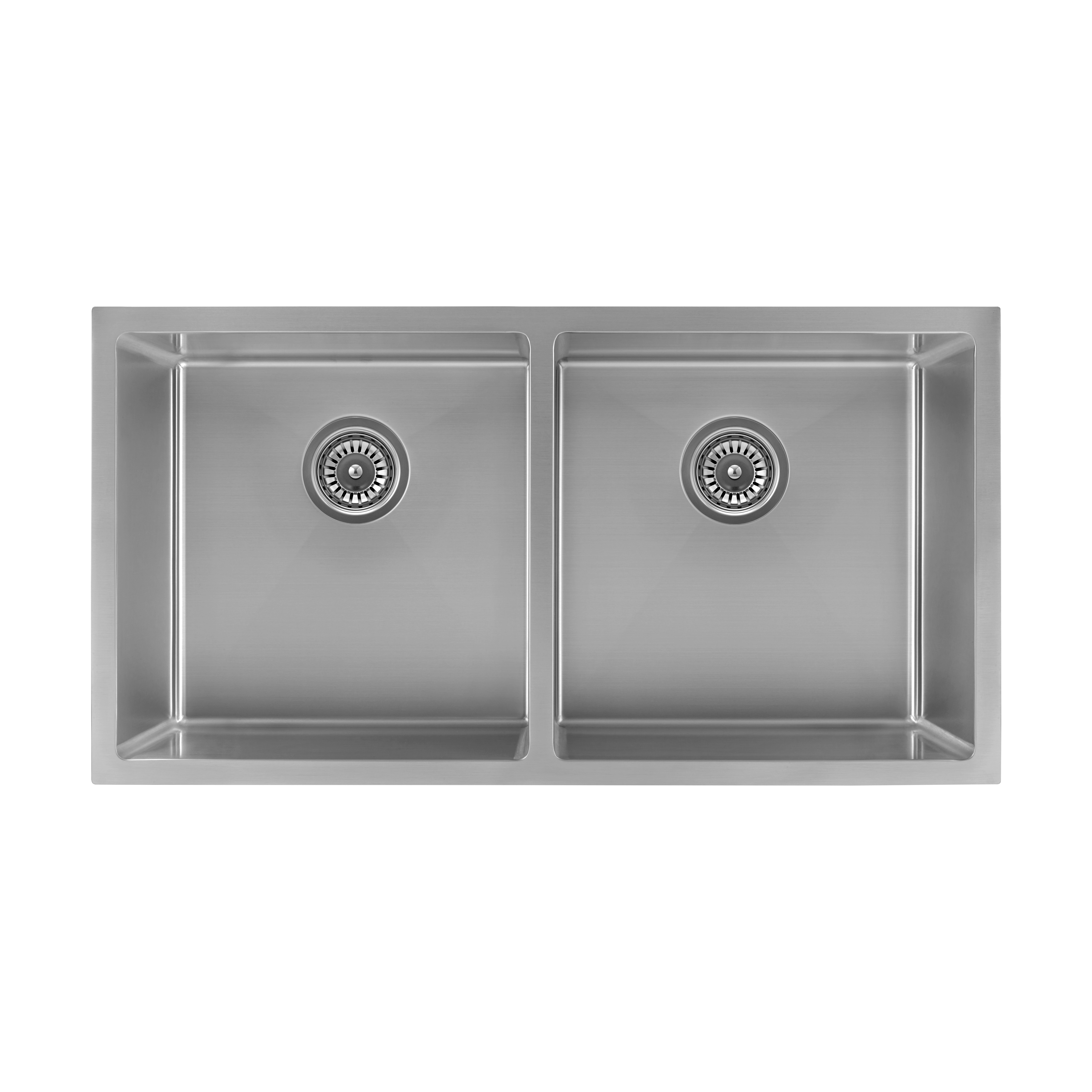 Zalo Double Kitchen Sink 855mm - Stainless Steel