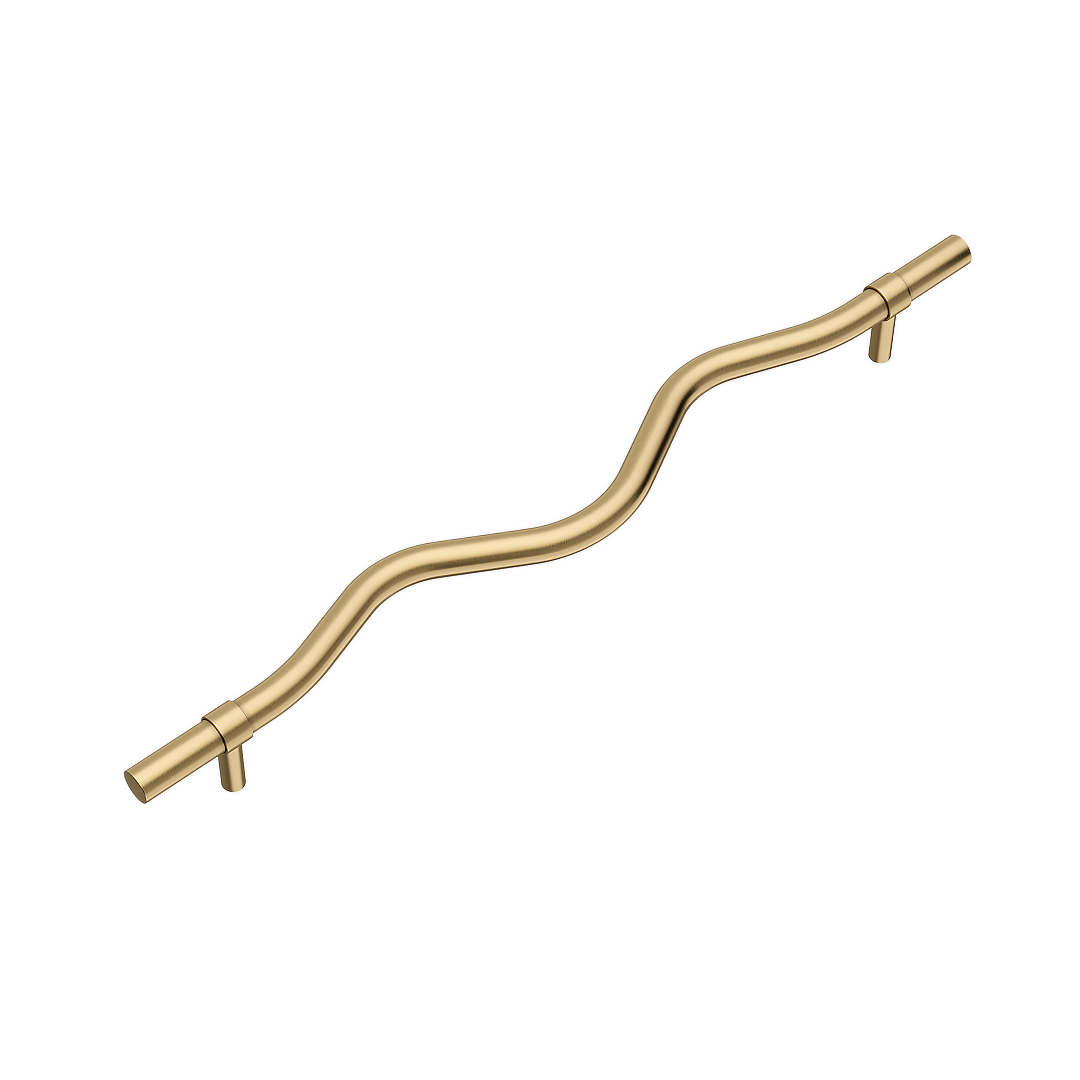 Ziggy Adjustable Cabinetry Pull 350mm - Brushed Brass