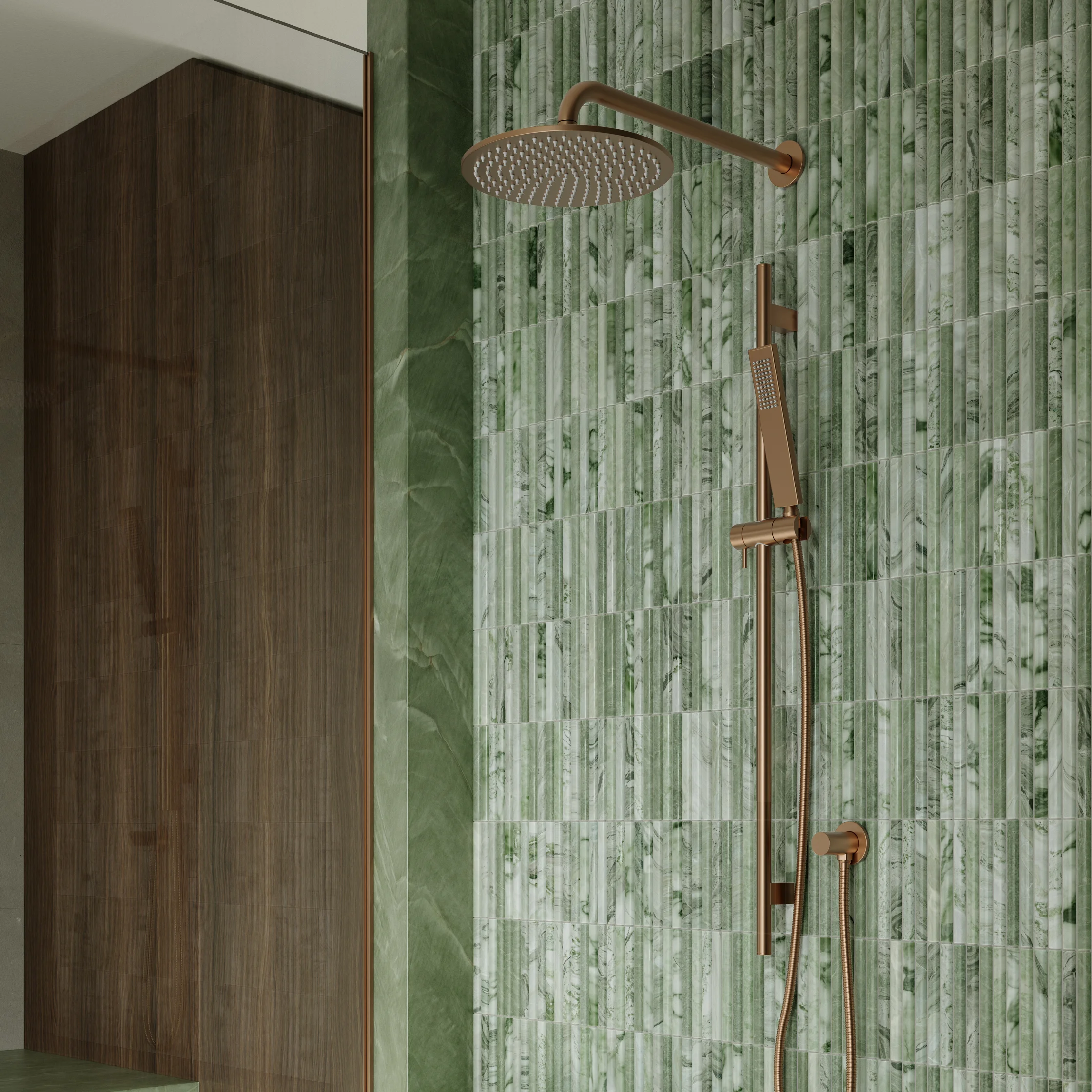 View01 Narita Tiles Elysian Shower Rail Non Adjustable BC