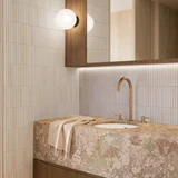 Elysian Assembly Bench Mounted Taps Nara Rounded Mosaic  Insetting Tab