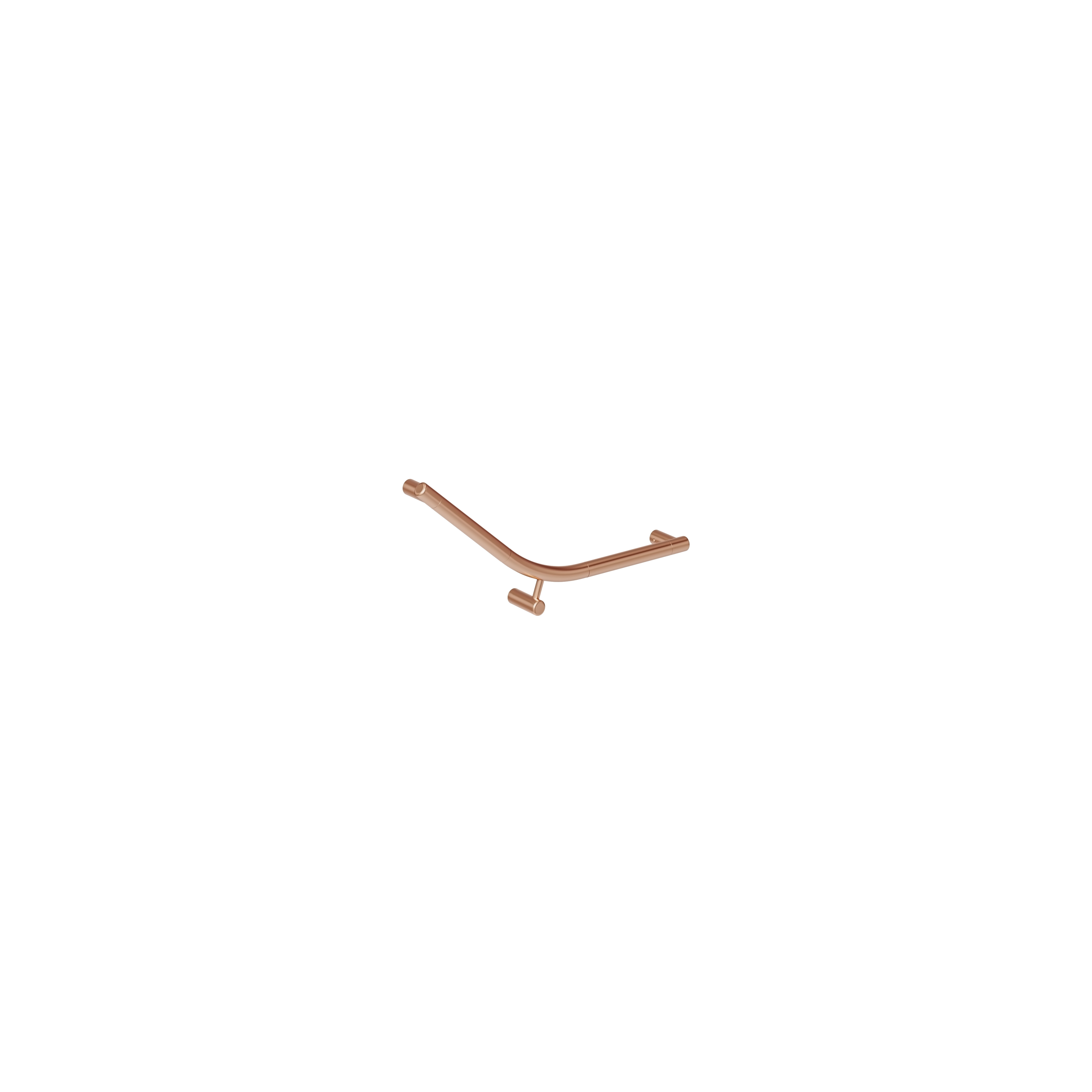 Aliro Ambulant 140° Grab Rail - Brushed Copper