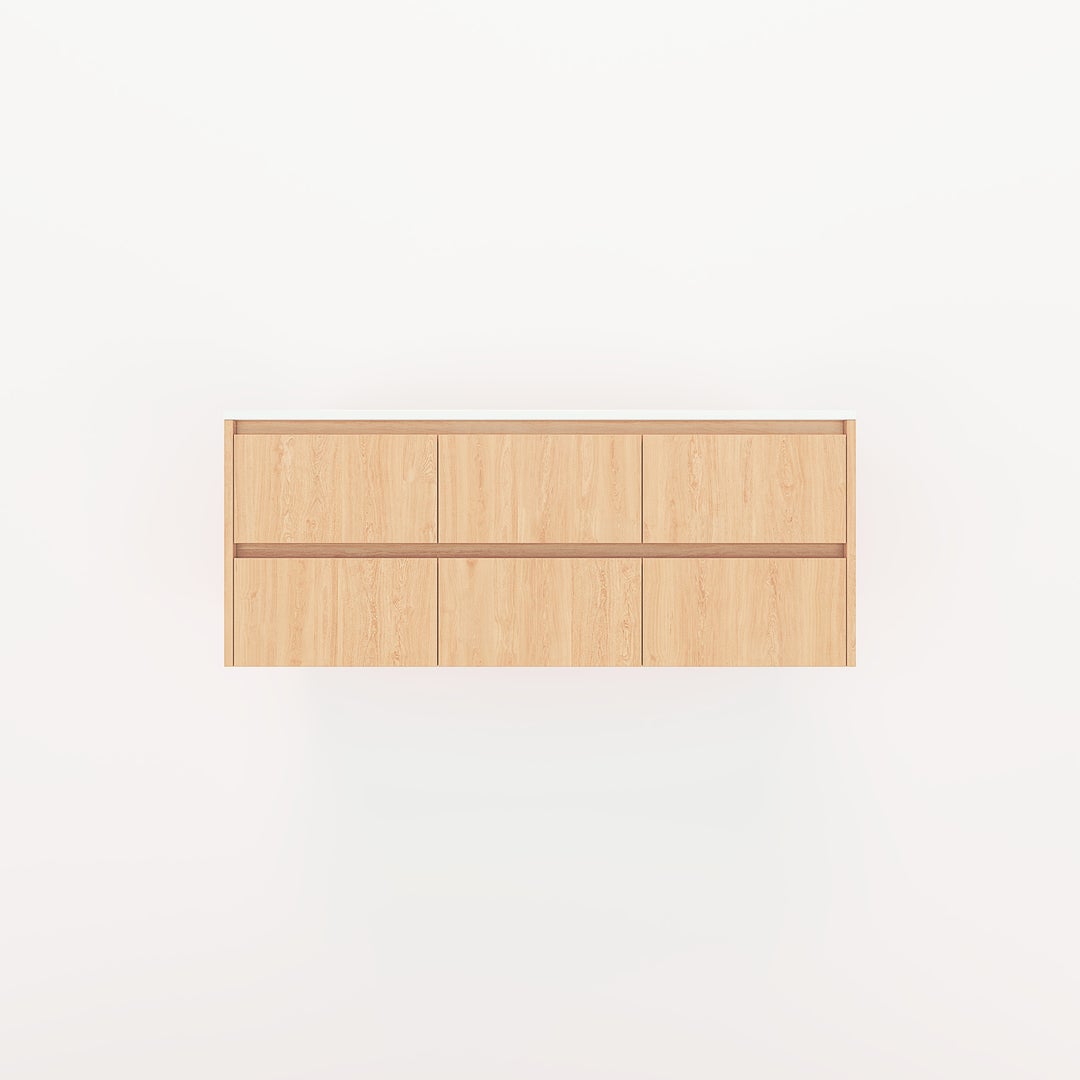 Addison 6-Drawer 1278mm - Pure Oak