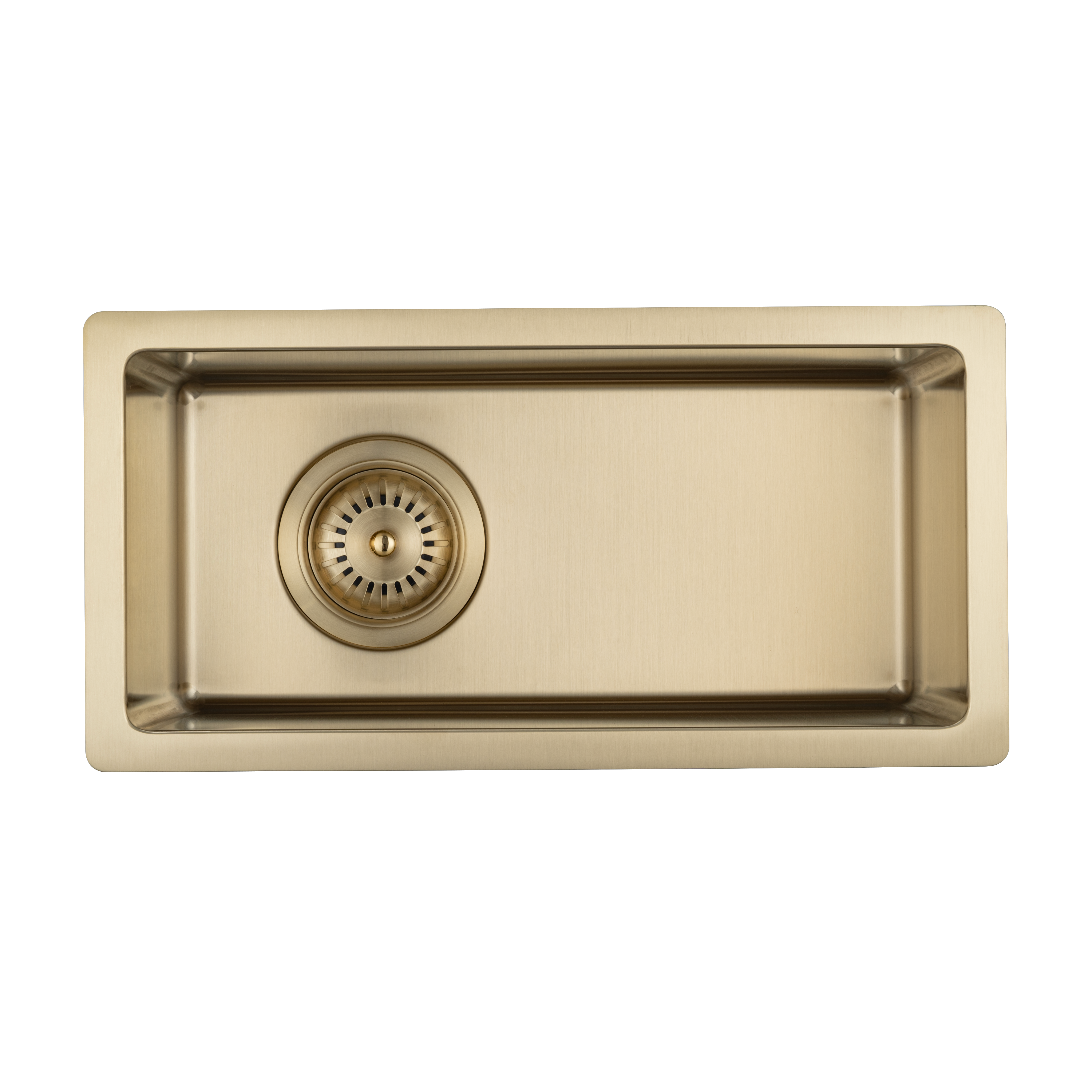 Sola Small Outdoor Sink - Brushed Brass