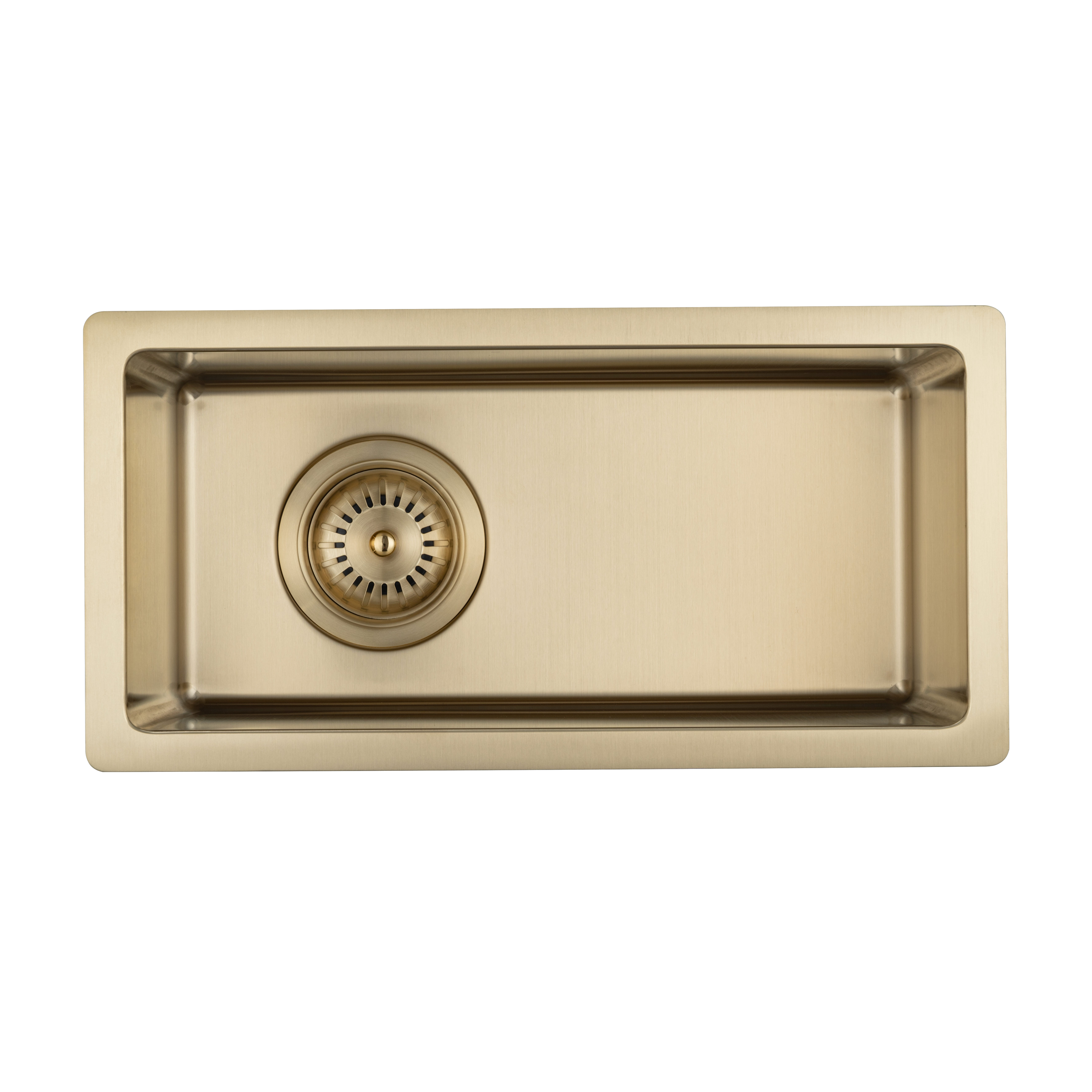 18283-Sola-Small-Outdoor-Sink Front Brushed-Brass-1