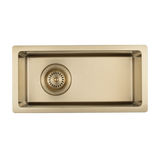 18283-Sola-Small-Outdoor-Sink Front Brushed-Brass-1