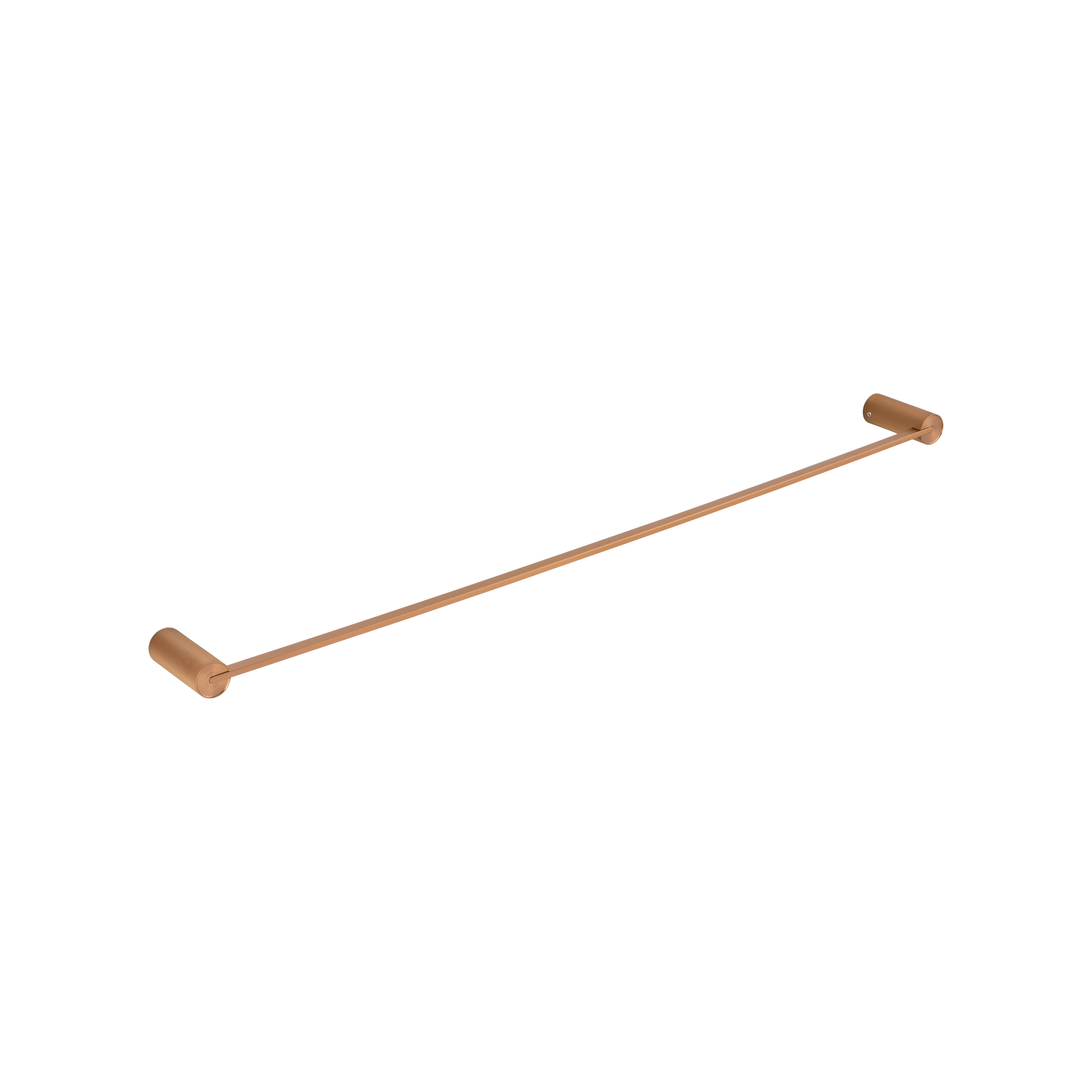 Namika Single Towel Rail - Brushed Copper