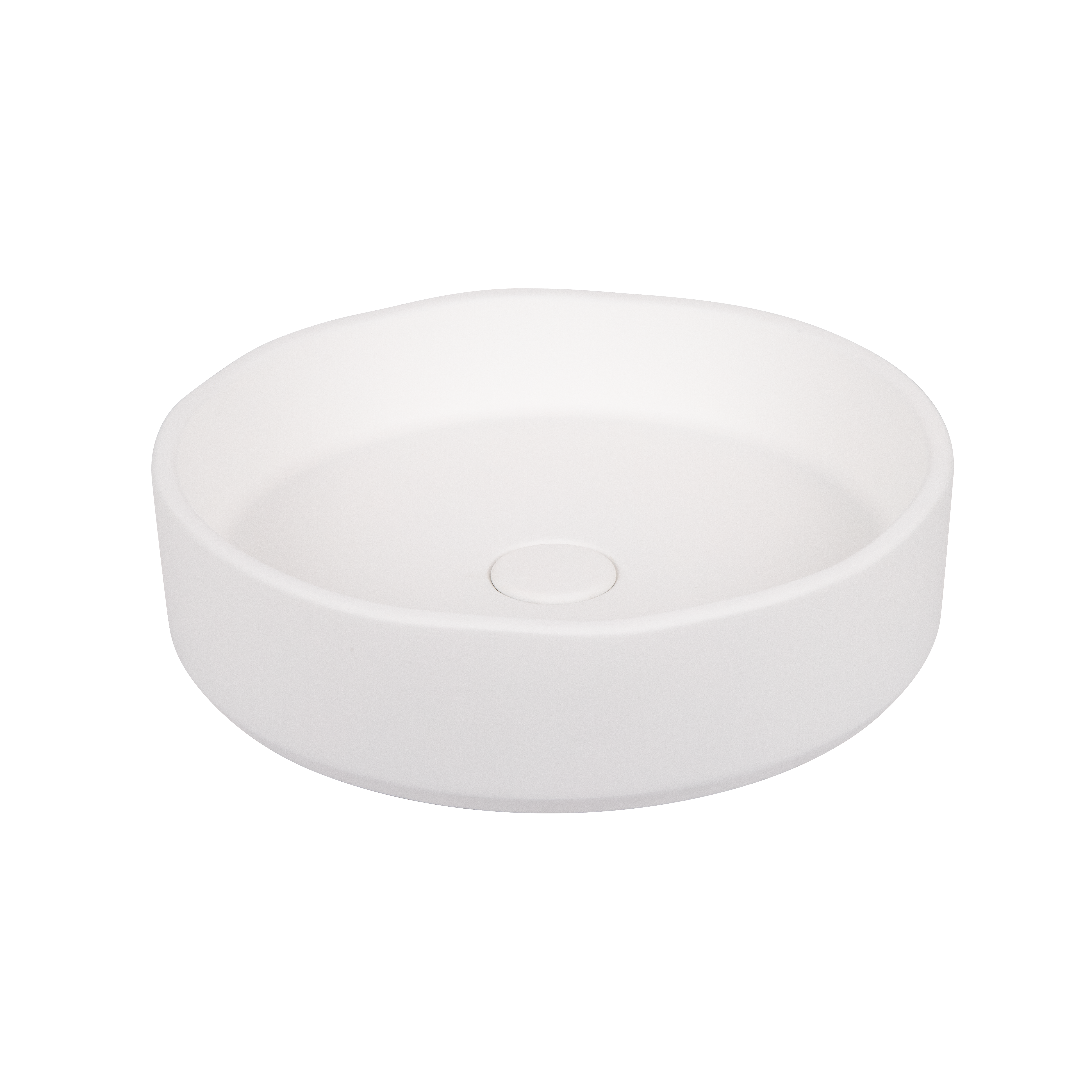 Melia Concrete Basin - Matte White