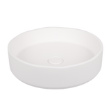 Melia Concrete Basin Matte White ConcreteWaste