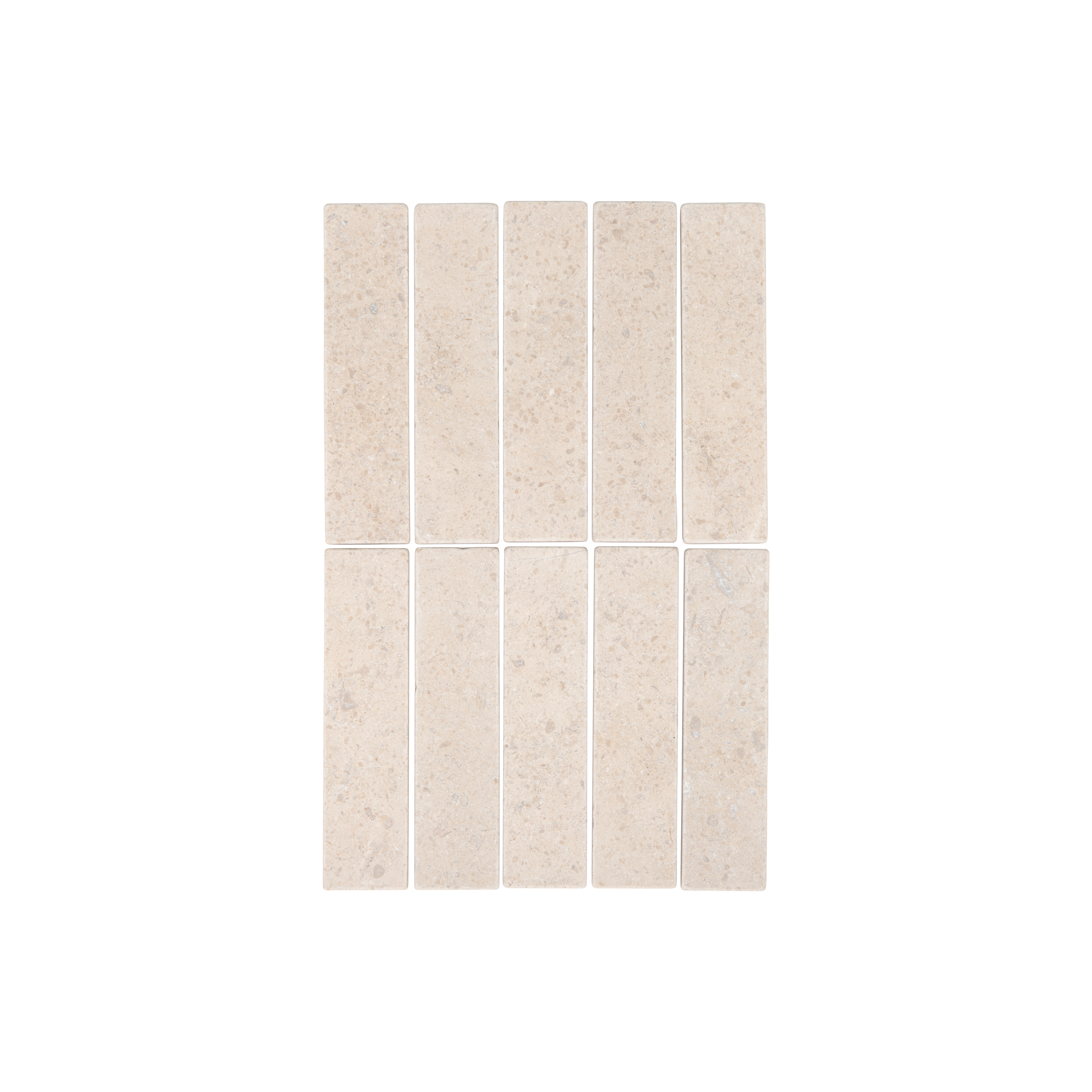 Siena Natural Stone Subway Tile - Salt