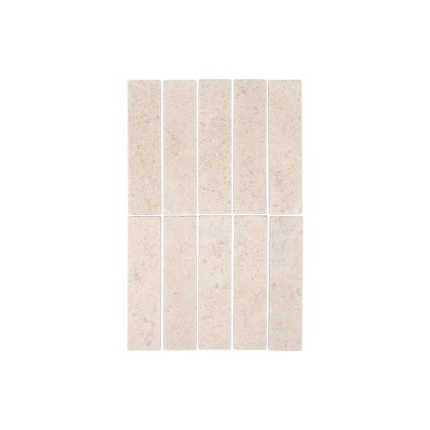 Siena Natural Stone Subway Tile - Salt
