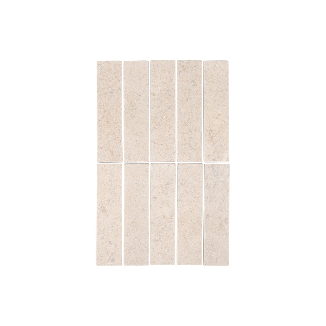 Siena Natural Stone Subway Tile - Salt