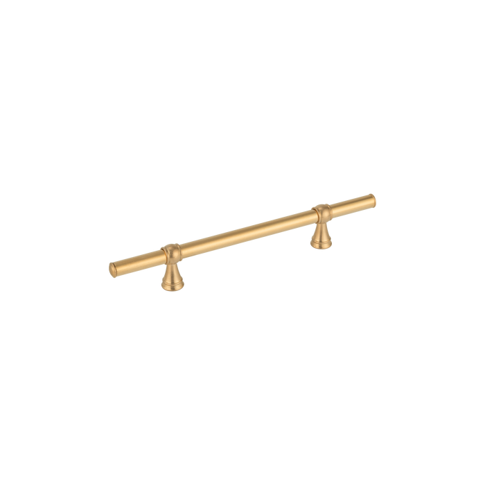 Kingsley Adjustable Cabinetry Pull 250mm – Tumbled Aged Brass