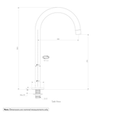 Gooseneck Swivel Hob Spout SPEC