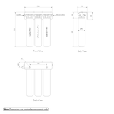 3 Stage undersink water filter system GALLERY SPEC-01