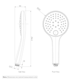 3-Function Round Hand Shower Spec-01