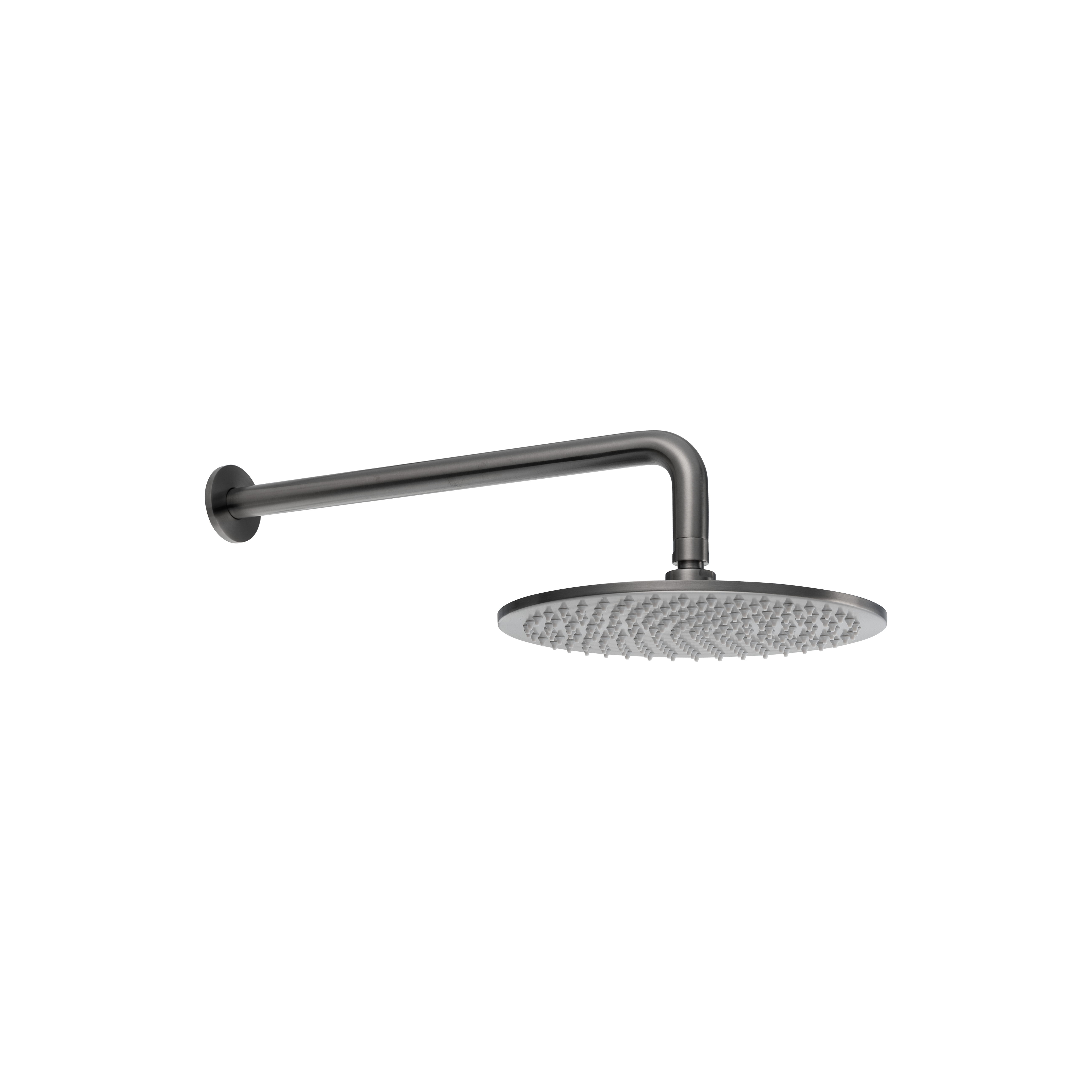 Shower%20Arm%20400mm Side Head%20Set%20-%20Brushed%20Gunmetal