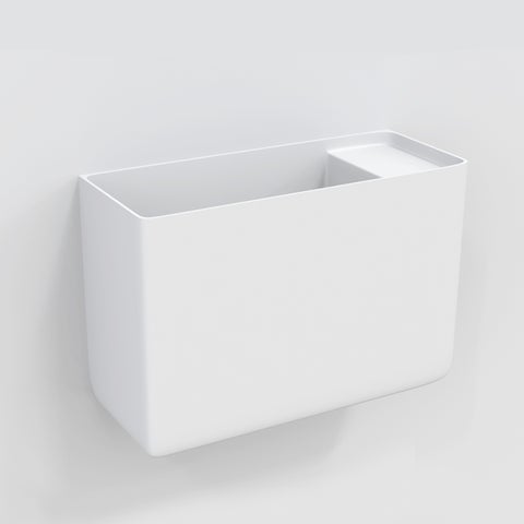 Capri Mini Wall-Hung Basin - Matte White