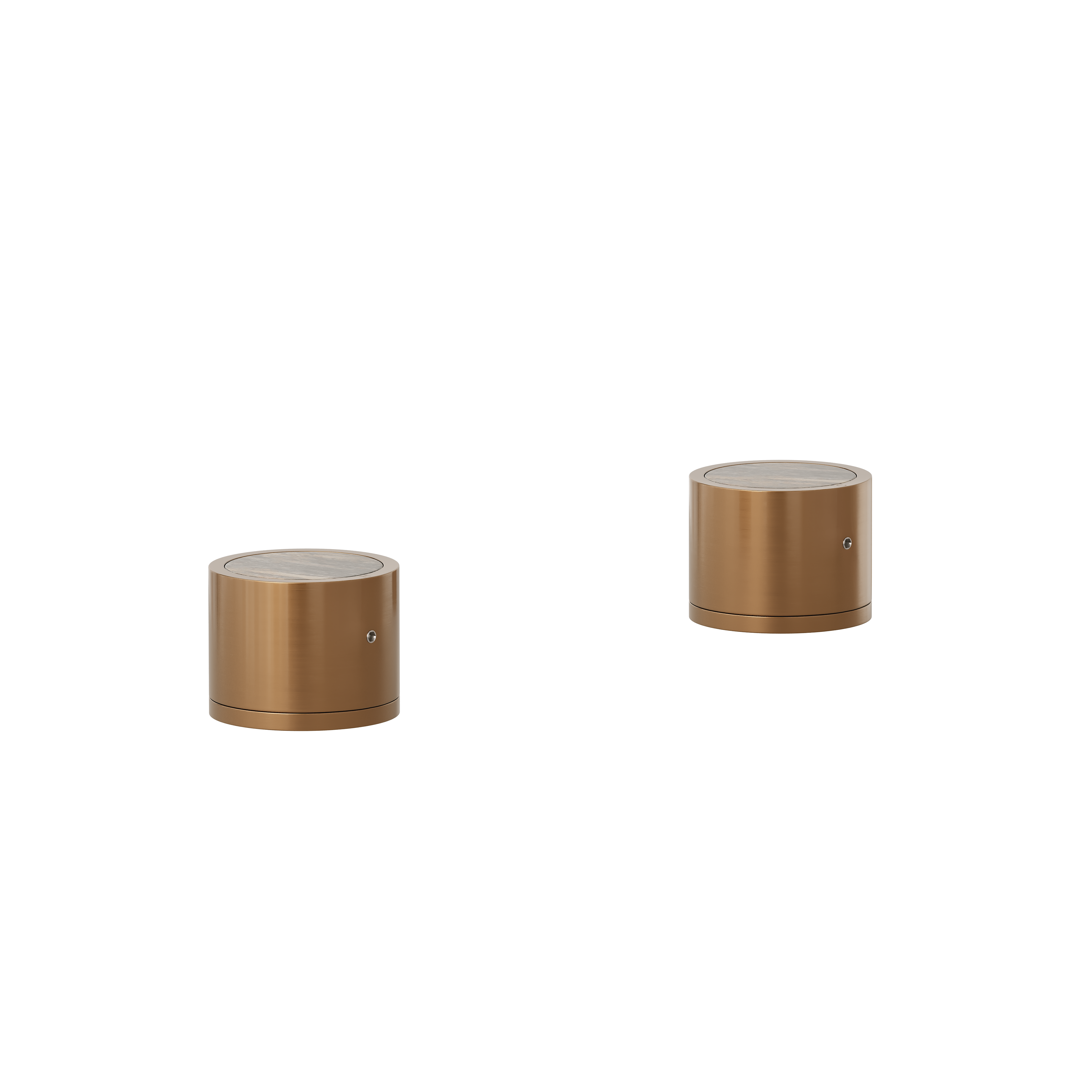 Pixi Tile Insert Assembly Bench-Mounted Taps - Brushed Copper