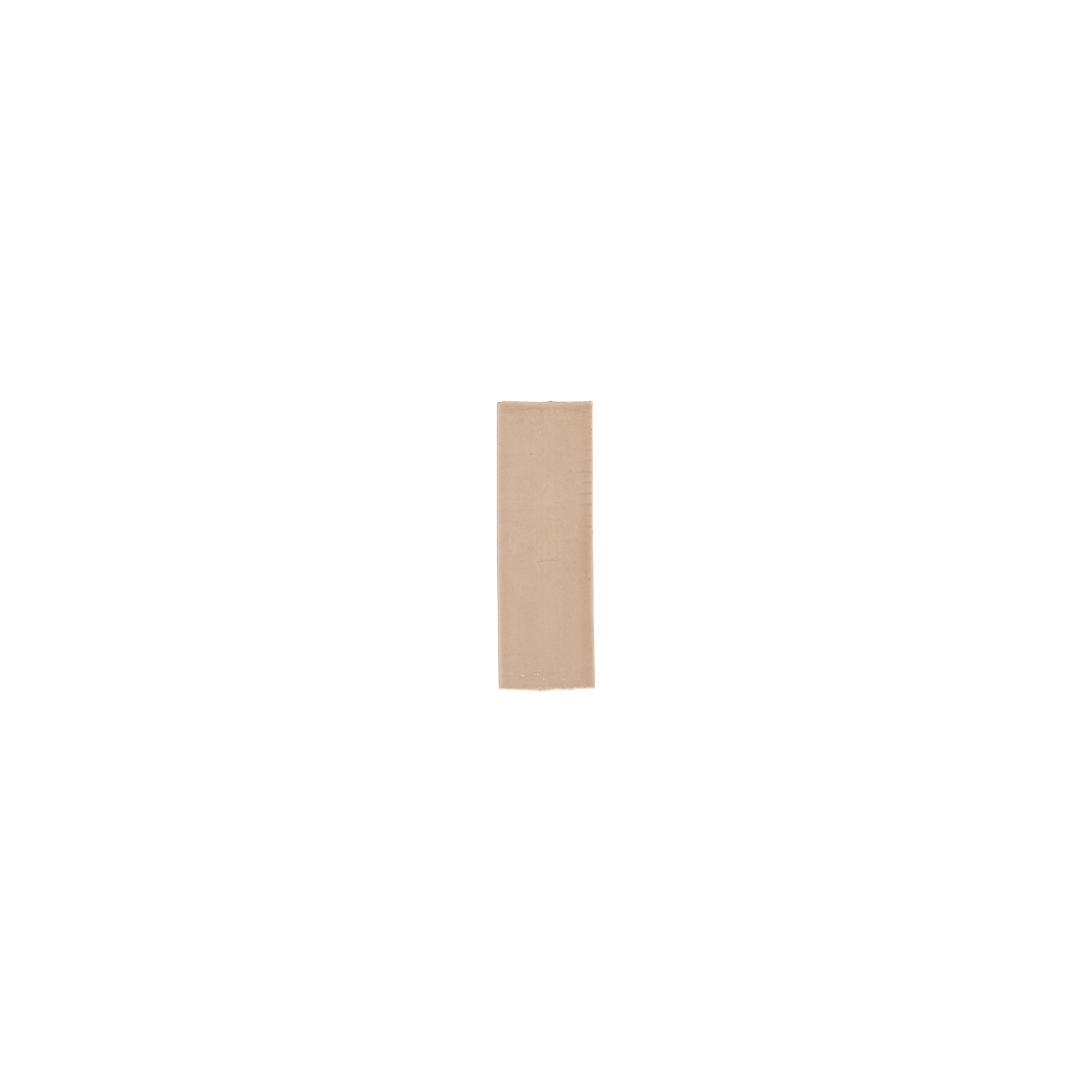Rommani Handmade Zellige Rectangle Sample Latte