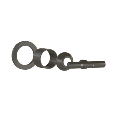 Barre Progressive Handle Kit - Brushed Gunmetal
