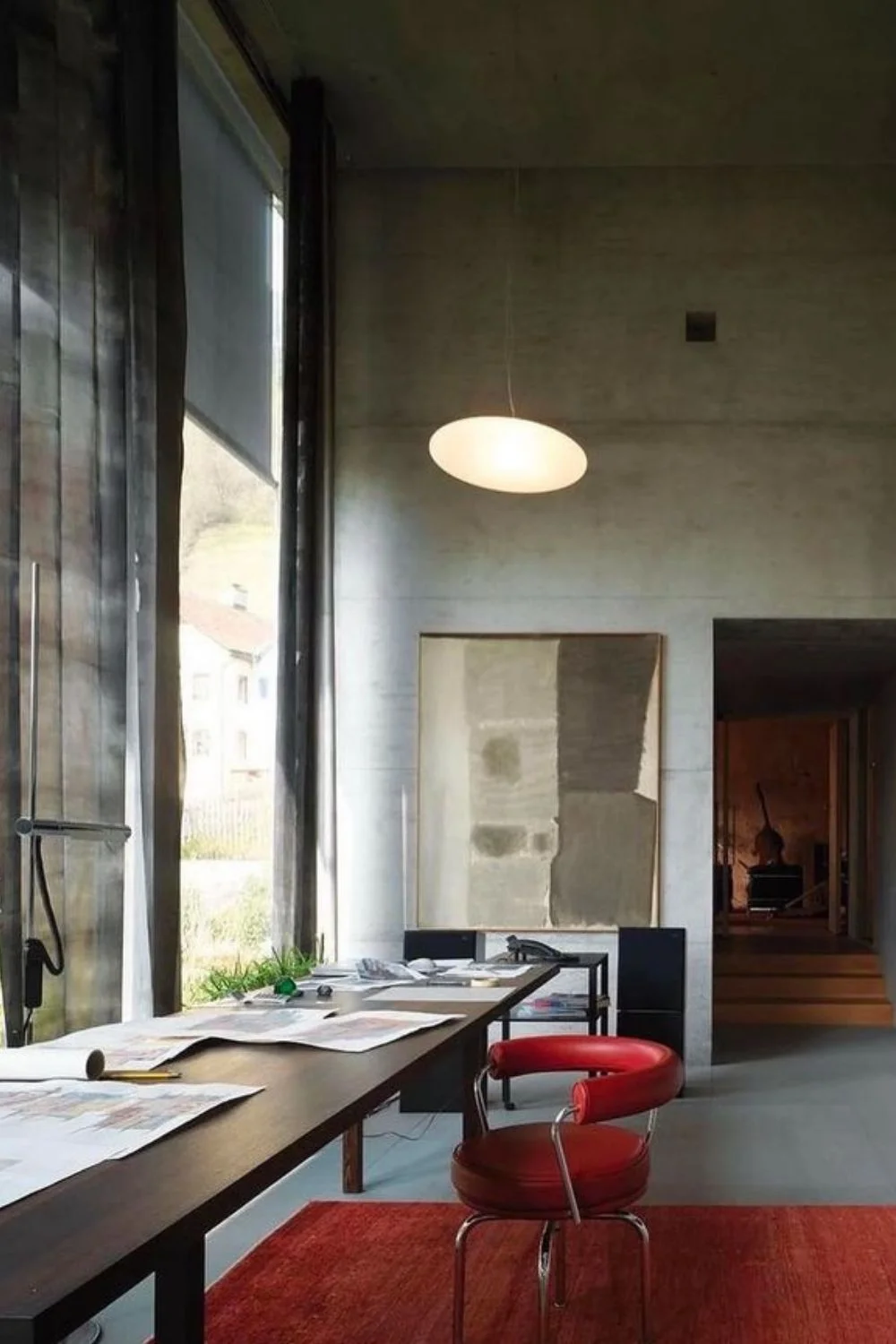 Different Interior Design Styles Brutalist High Ceiling