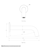 Sensor wall mounted Spout SPEC-01