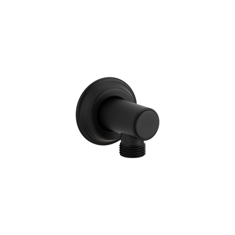 Kingsley Round Shower BP - Matte Black