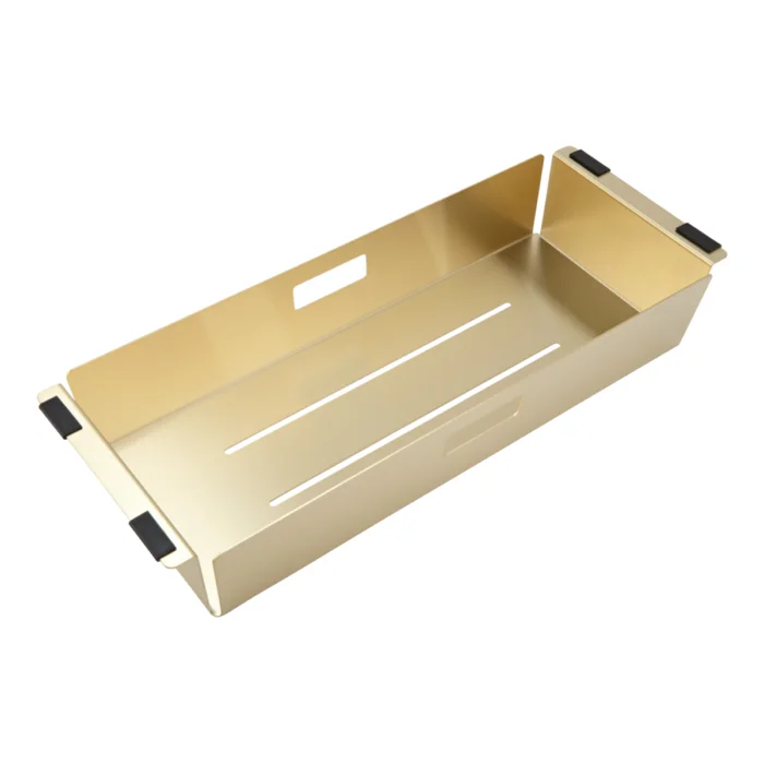 Felicity Kitchen Sink Colander Accessory - Brushed Brass - Feature