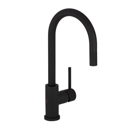 Elysian Sensor Commercial Pull-Out Kitchen Mixer - Matte Black